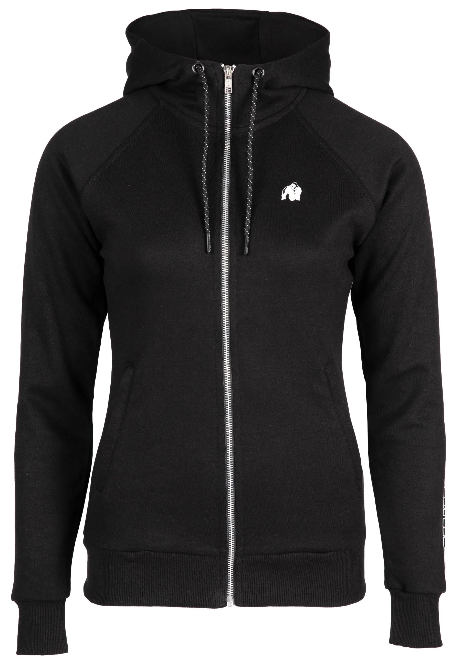 Gorilla Wear Marion Zipped Hoodie, black