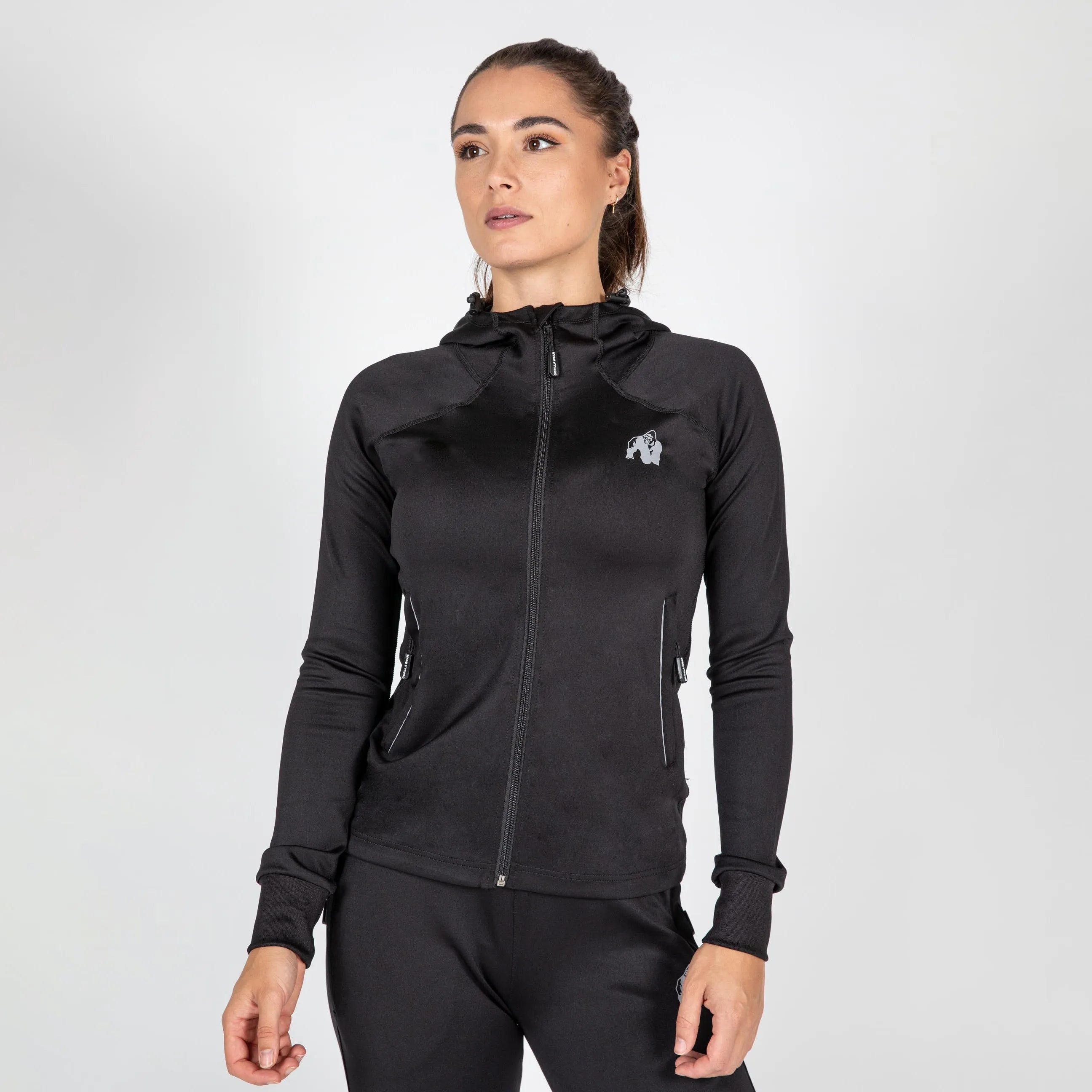 Gorilla Wear Halsey træningsjakke, sort