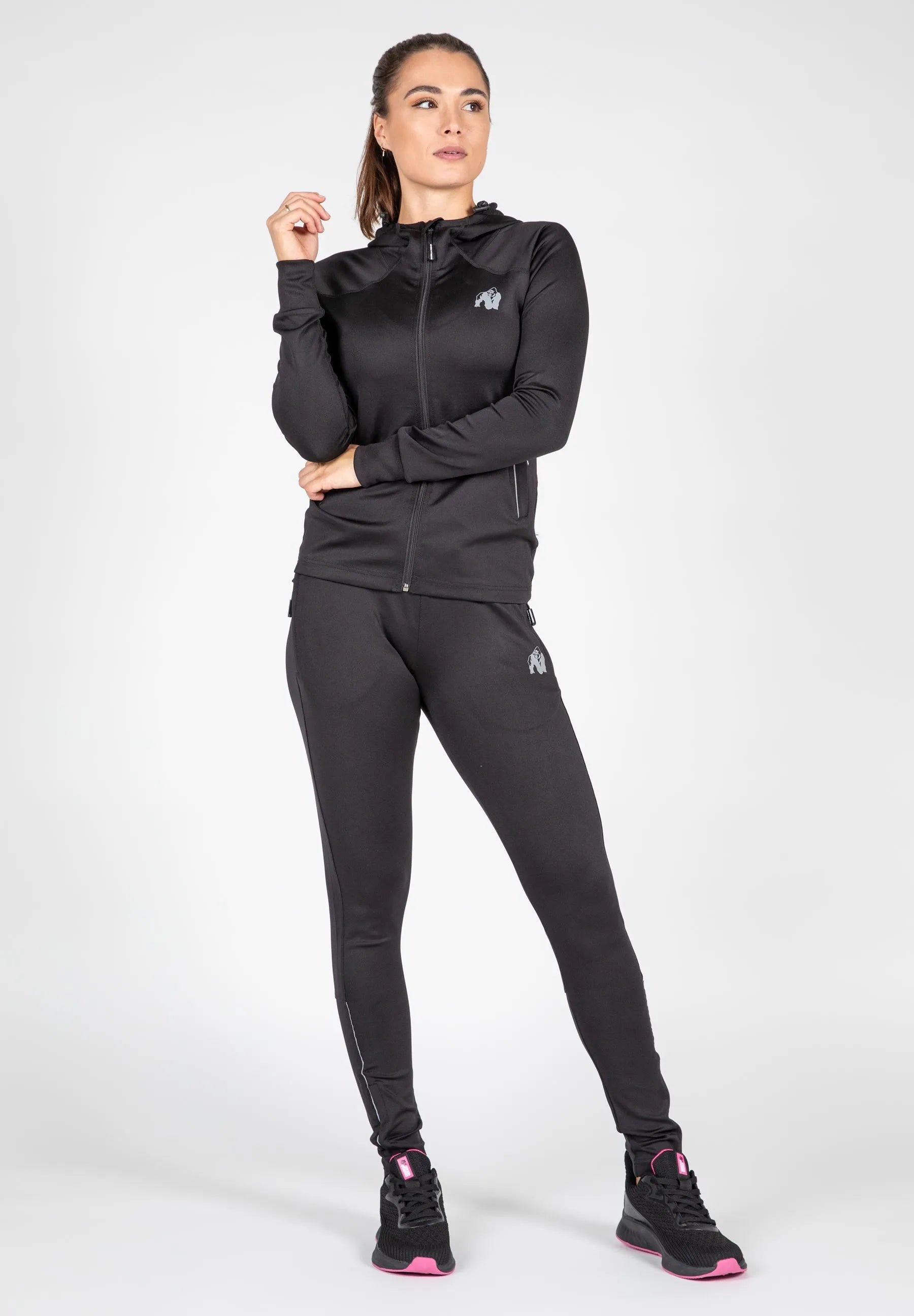 Gorilla Wear Halsey træningsjakke, sort