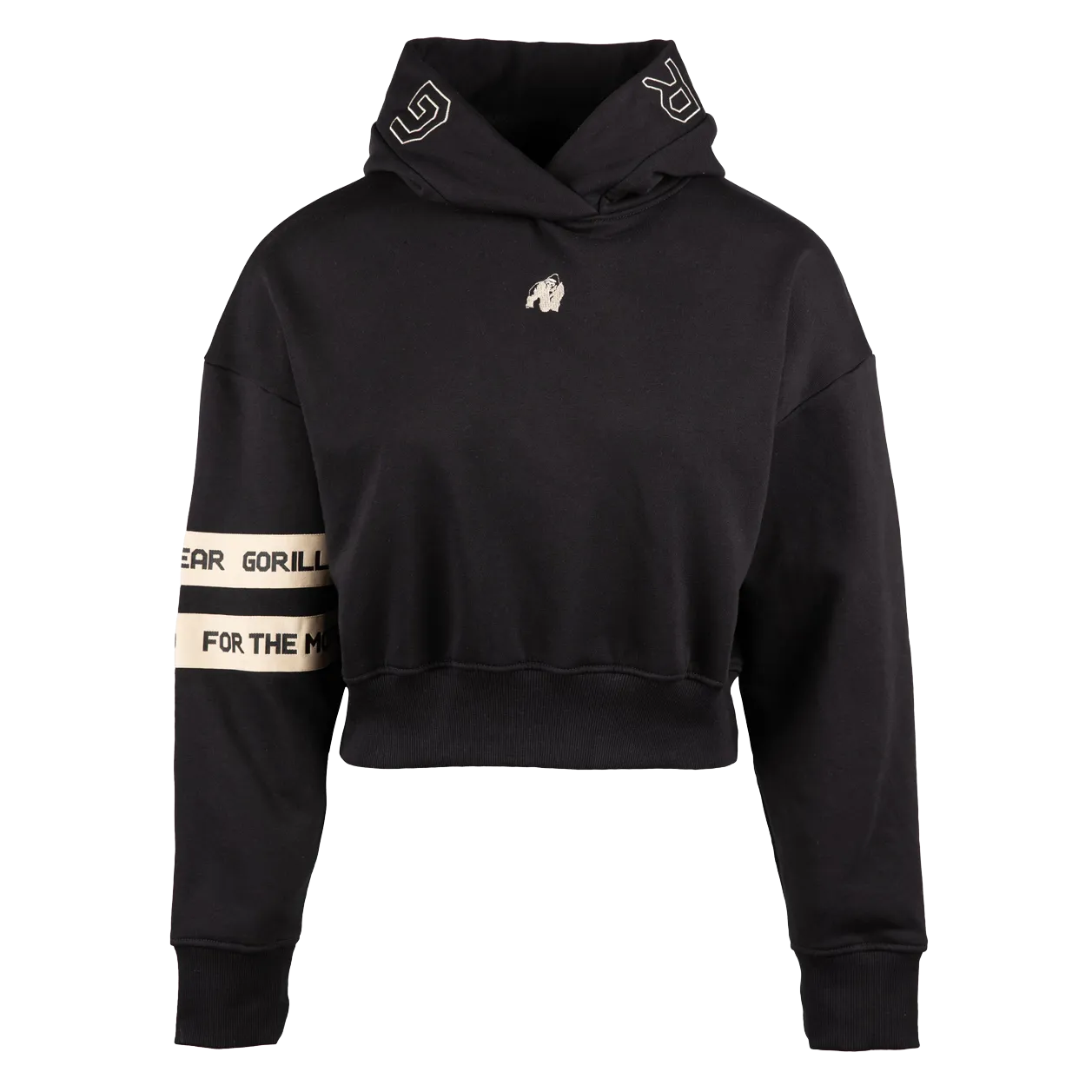 Gorilla Wear Tracey Cropped Hoodie, black