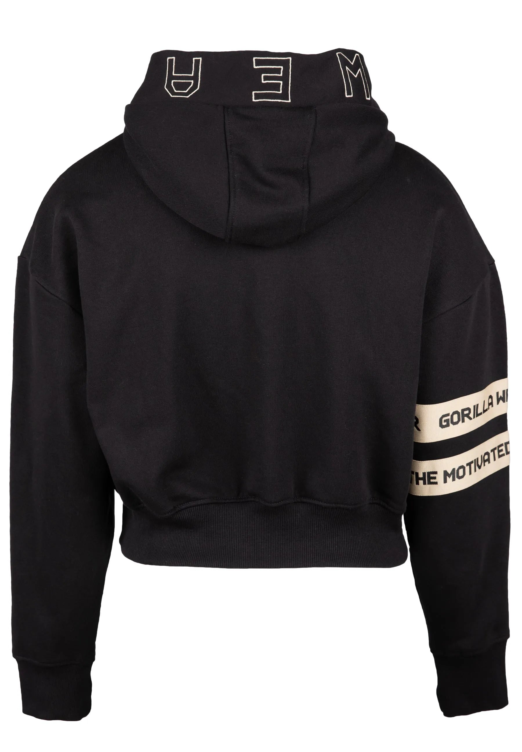 Gorilla Wear Tracey Cropped Hoodie, black