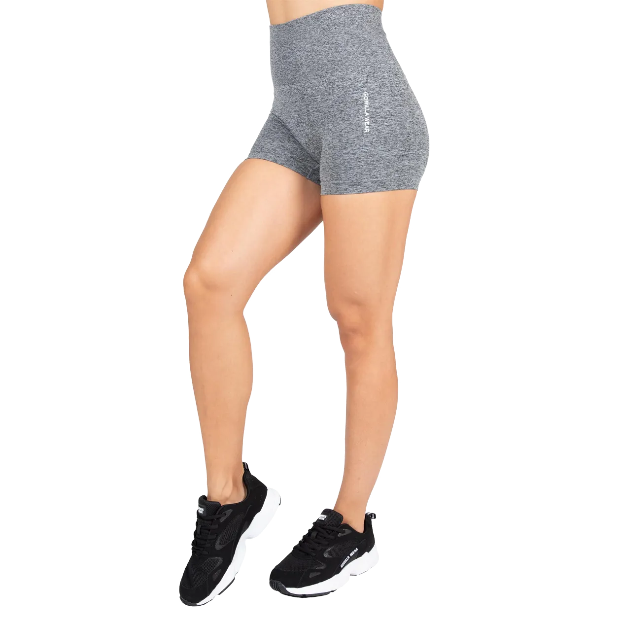 Gorilla Wear Quincy Seamless Shorts/træningsshorts, gråmeleret