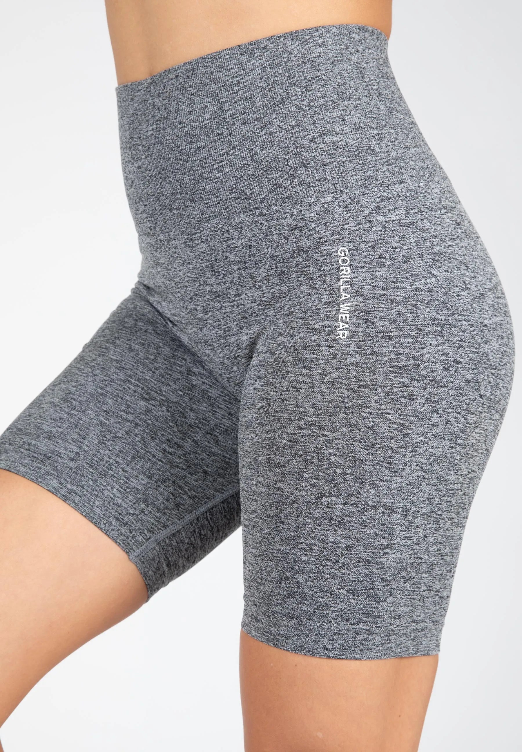 Gorilla Wear Quincy Seamless Cycling Shorts/träningsshorts, grey melange