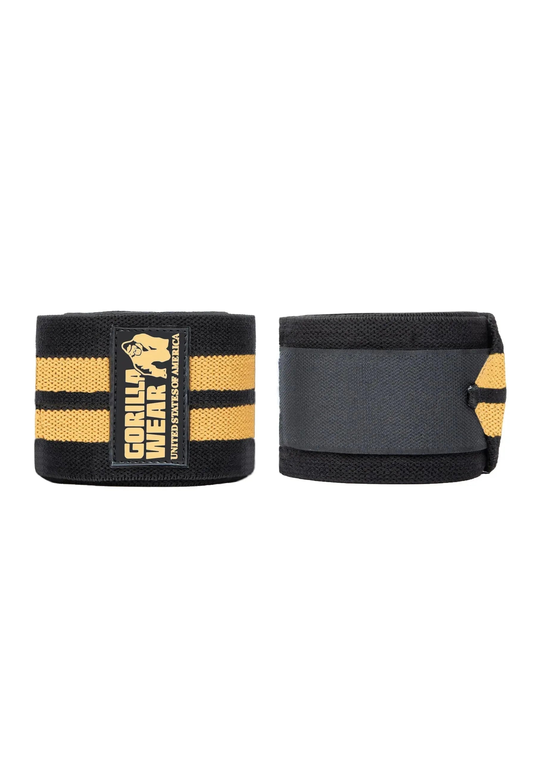 Gorilla Wear knæbind 2,5 m, sort/guld