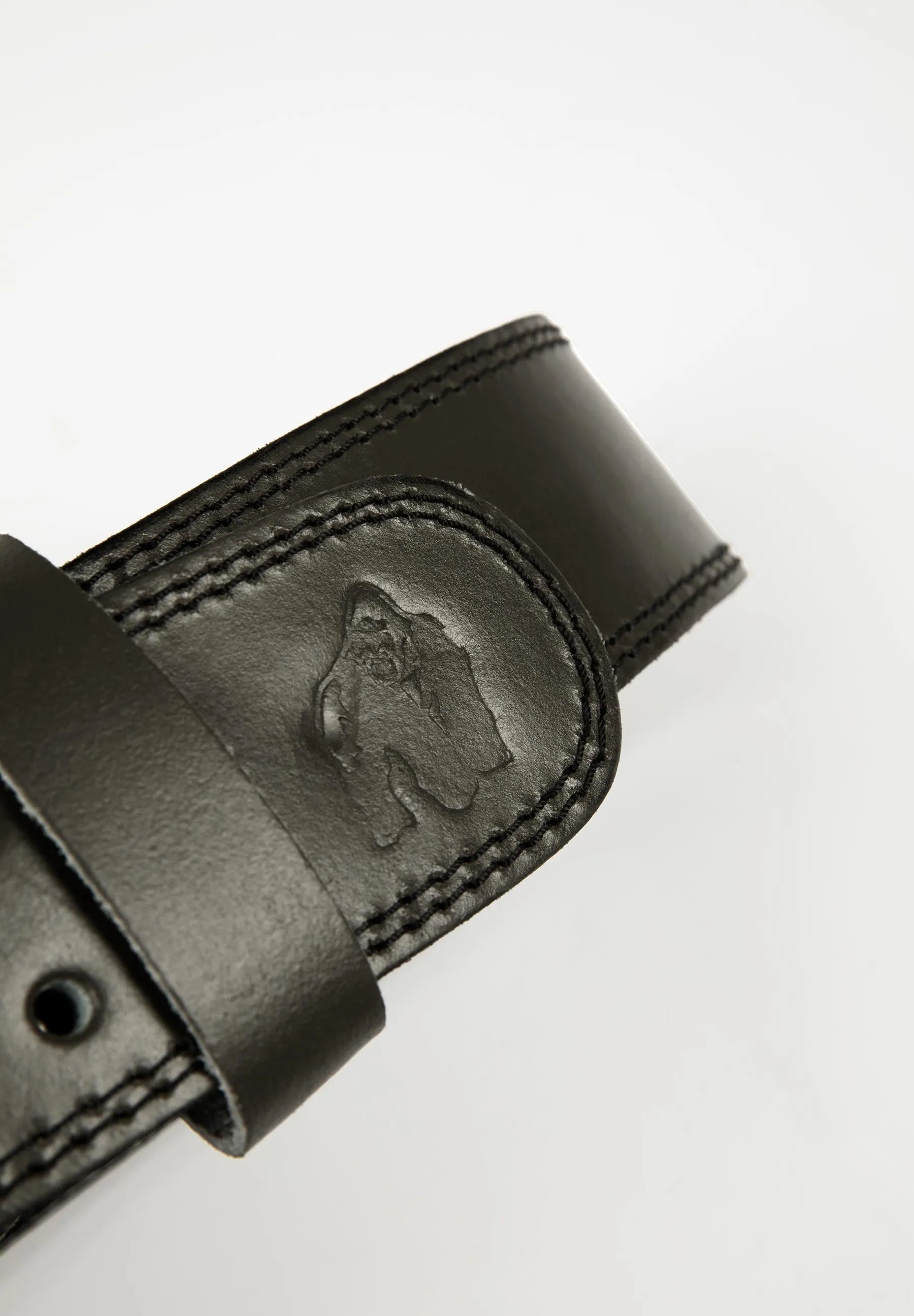 Gorilla Wear 10 cm polstret læderbælte, armygrøn