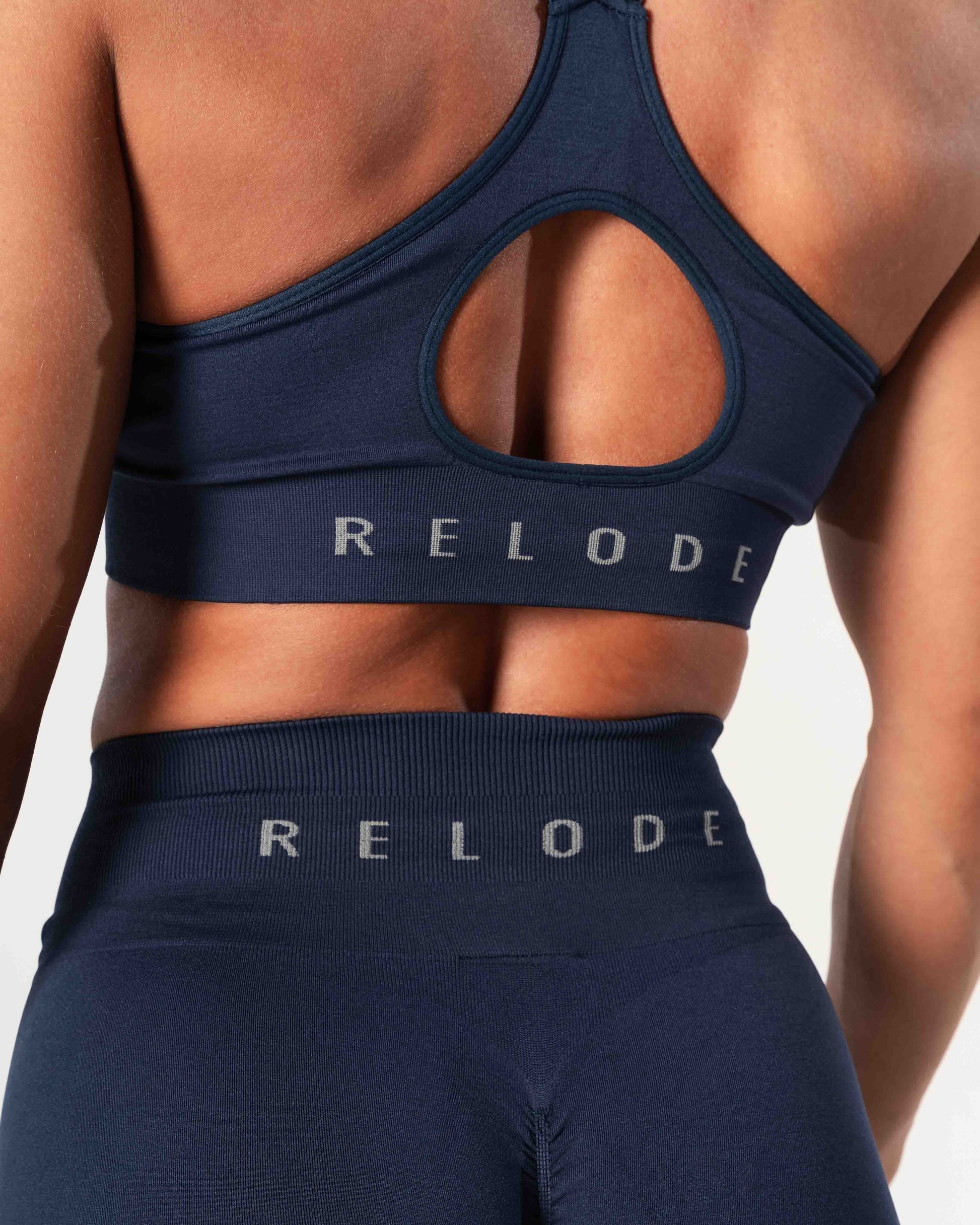 RELODE Prime Scrunch Top/Sport-BH - Blå