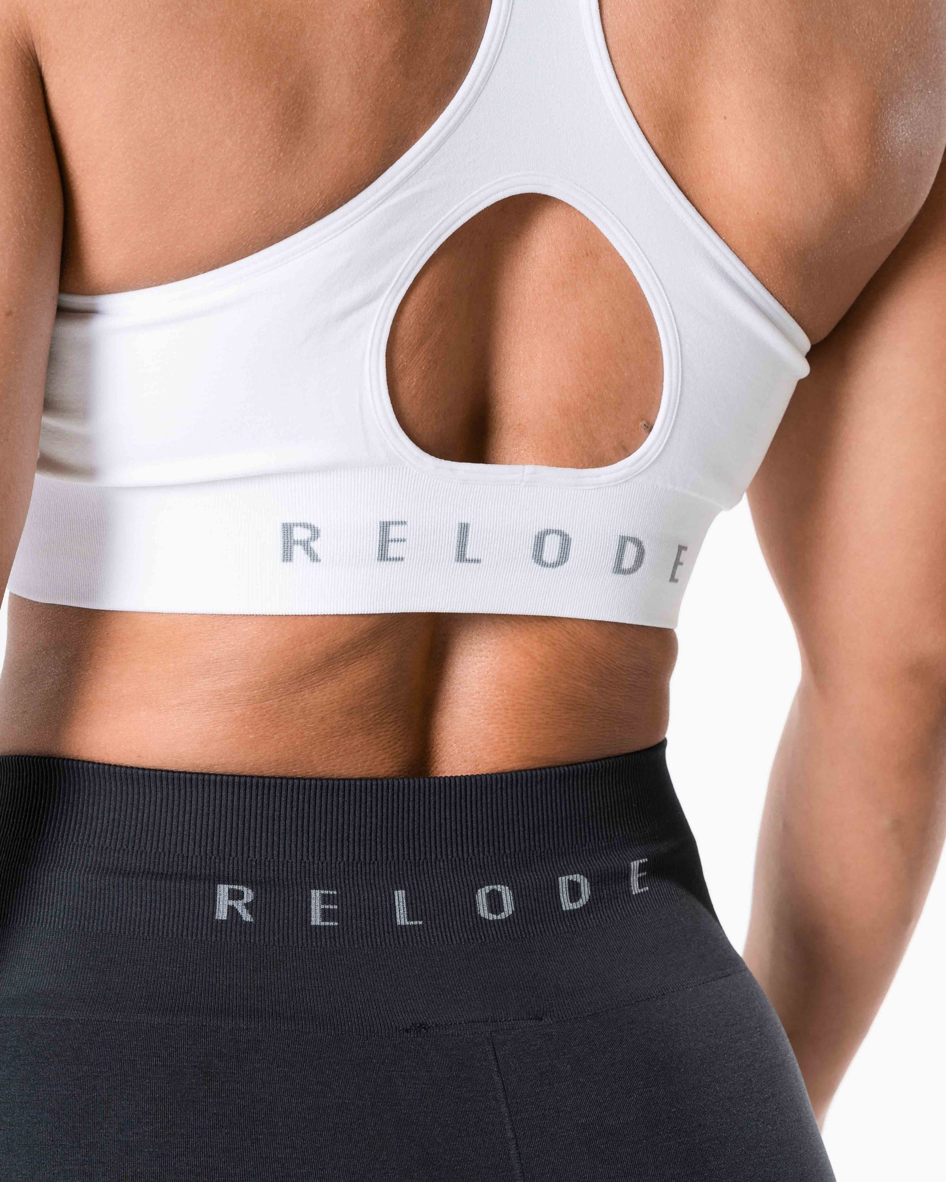 RELODE Prime Scrunch Top/Sports-BH - Hvid
