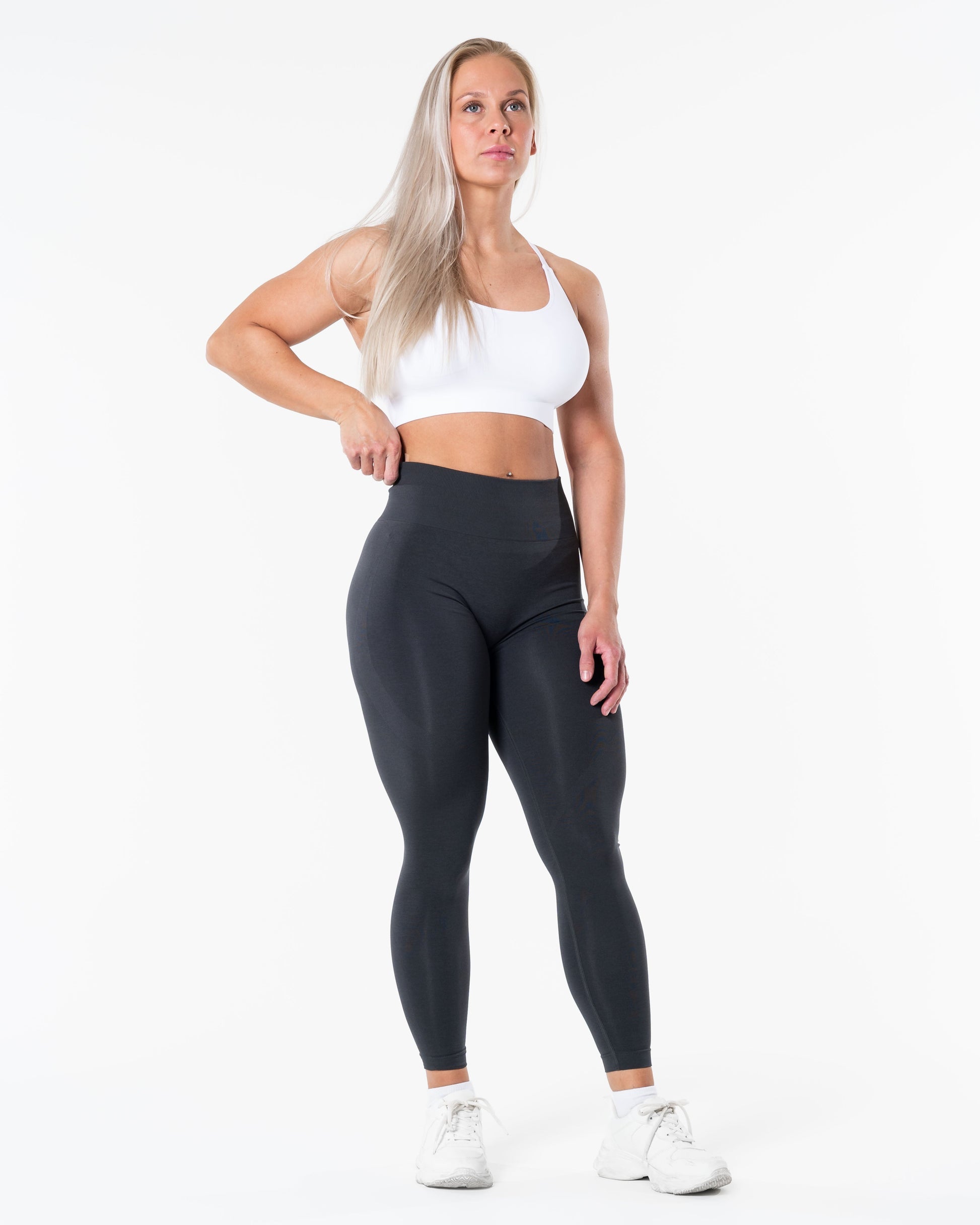 RELODE Prime Scrunch Top/Sports-BH - Hvid