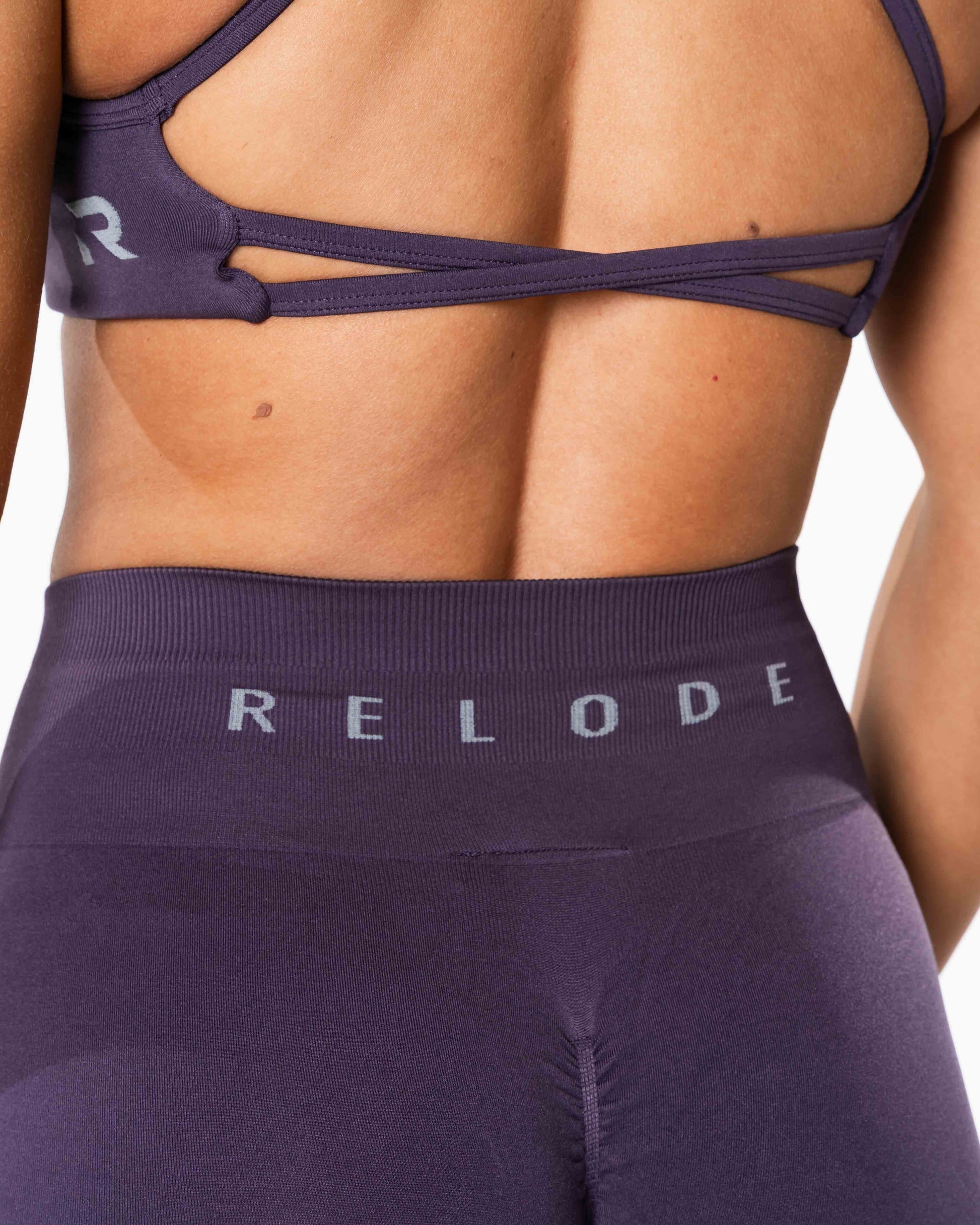 RELODE Prime Scrunch Tights/Träningstights - Plommonlila