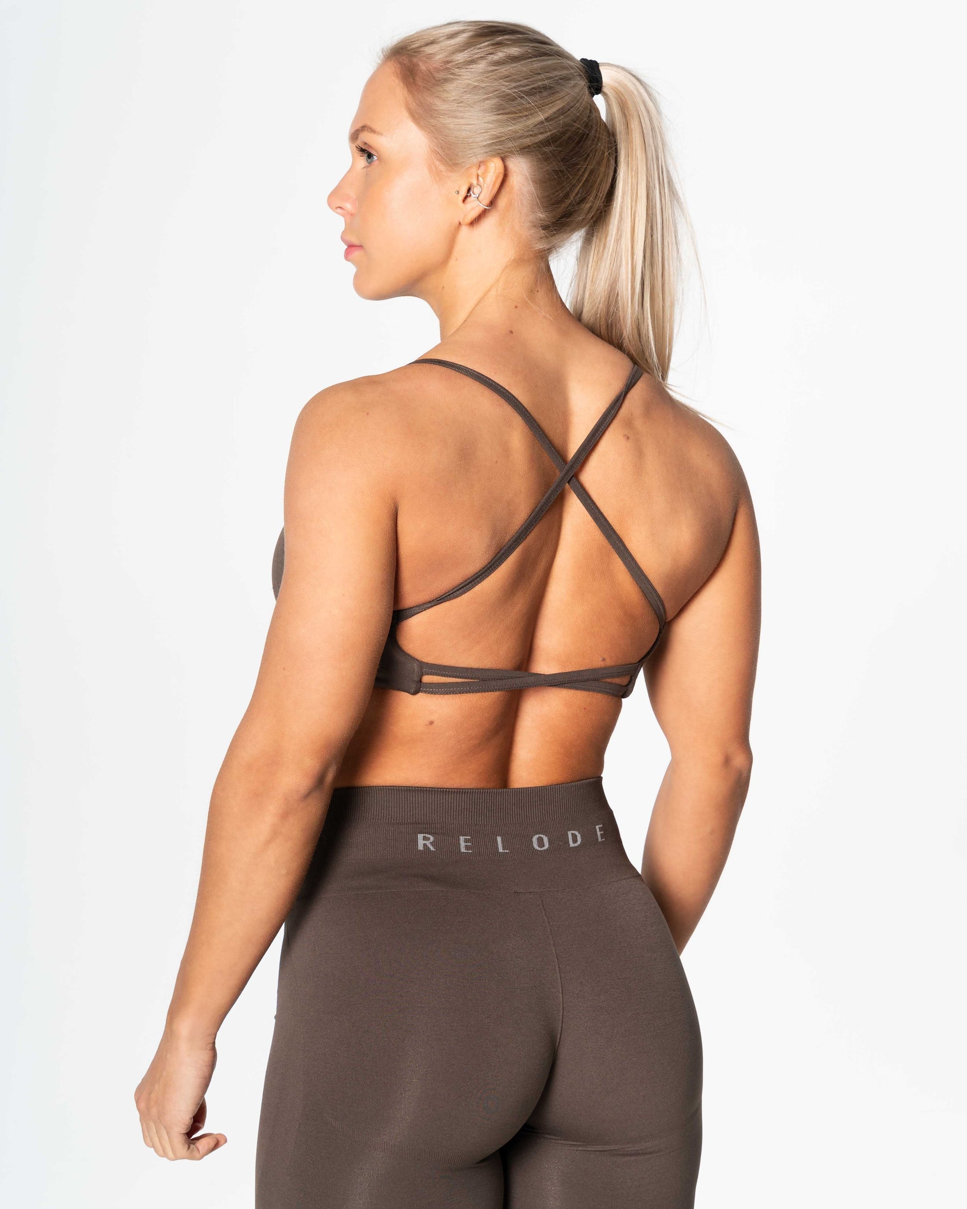 RELODE Prime Seamless Top/Sport-BH - Brun