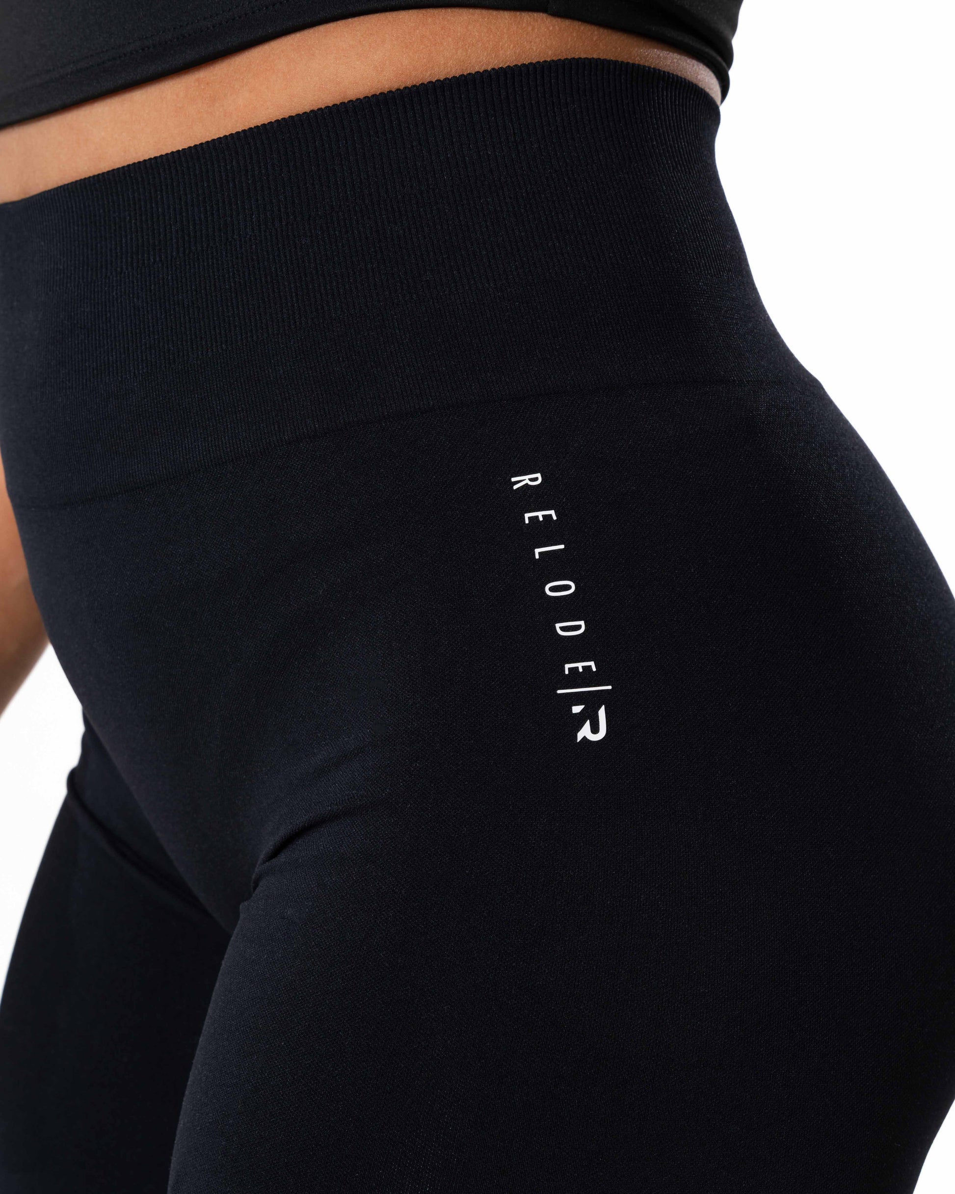 RELODE Velocity Scrunch Tights/Träningstights Regular - Svart