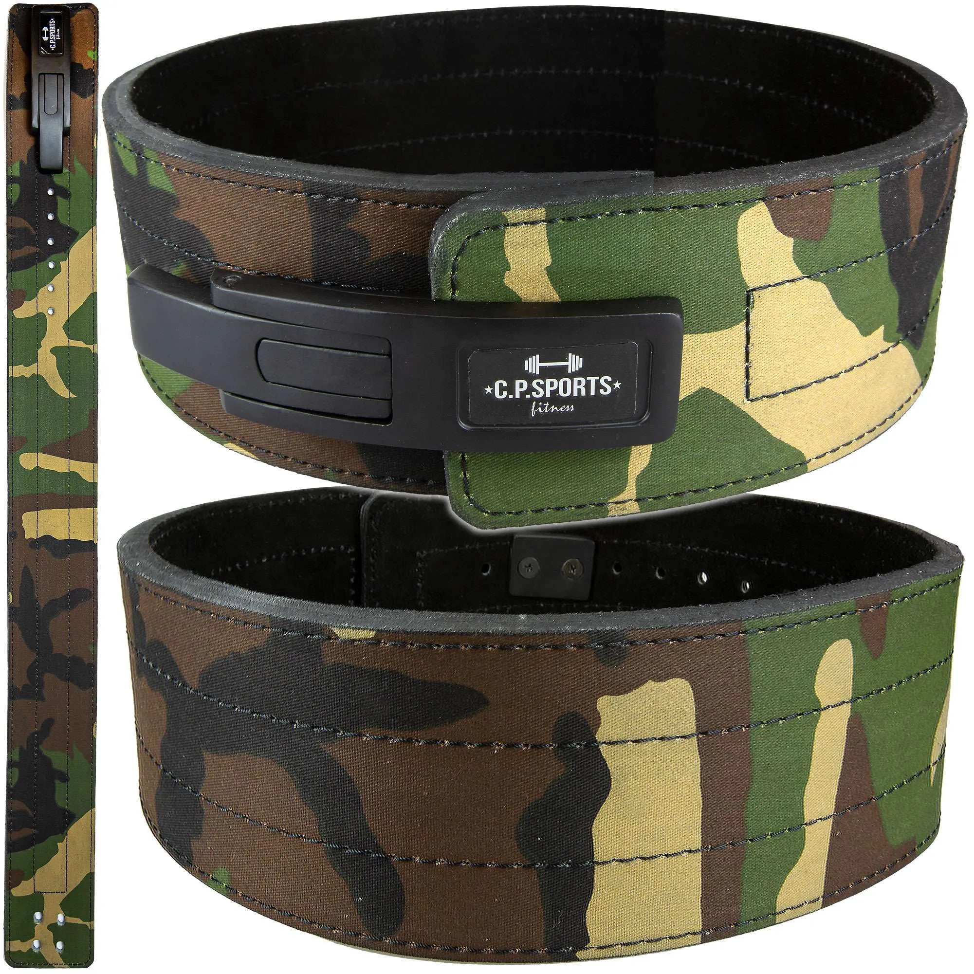 CP Sports Styrkeløftbælte, grøn camouflage
