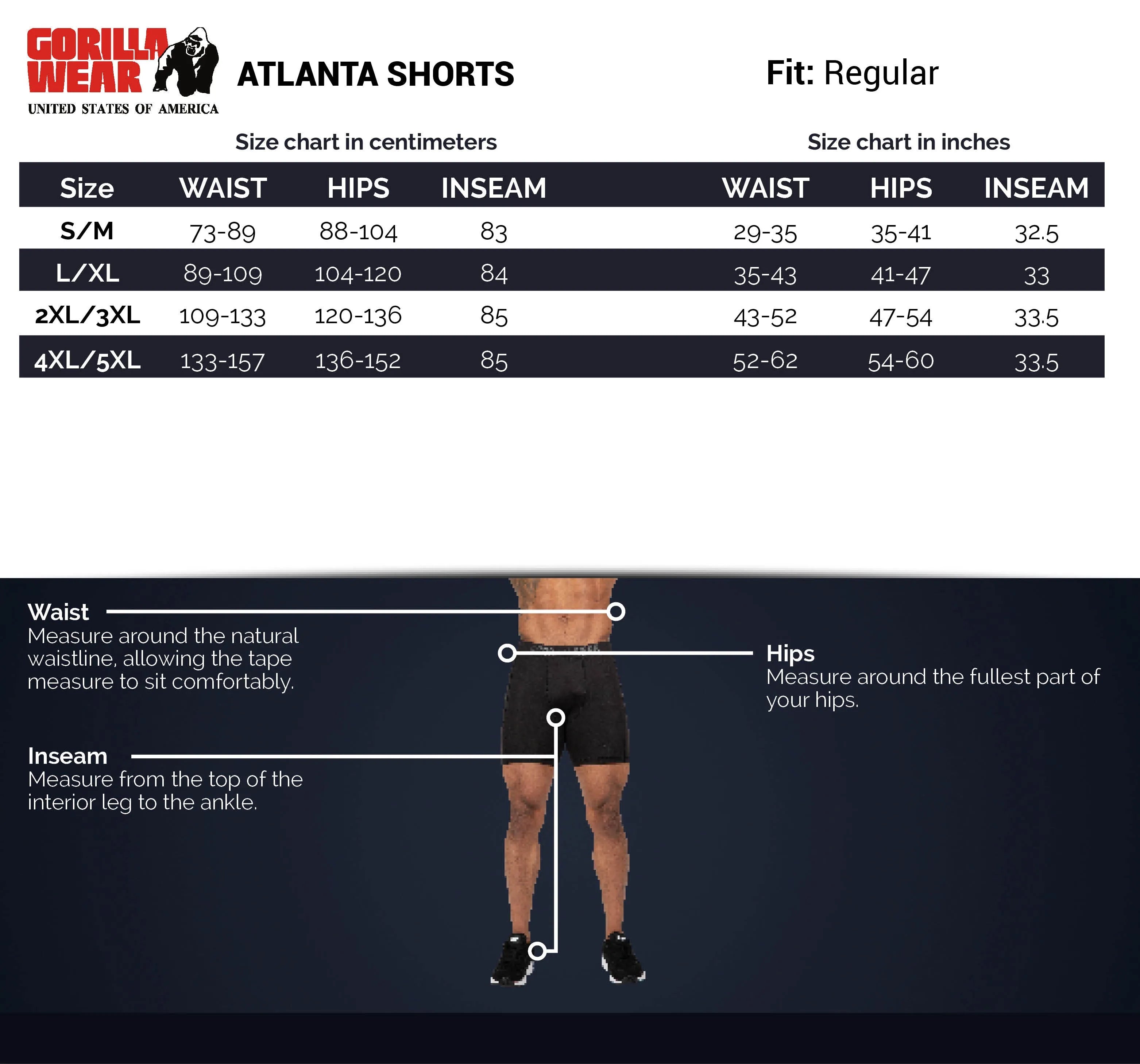 Gorilla Wear Atlanta Shorts/träningsshorts, black/red