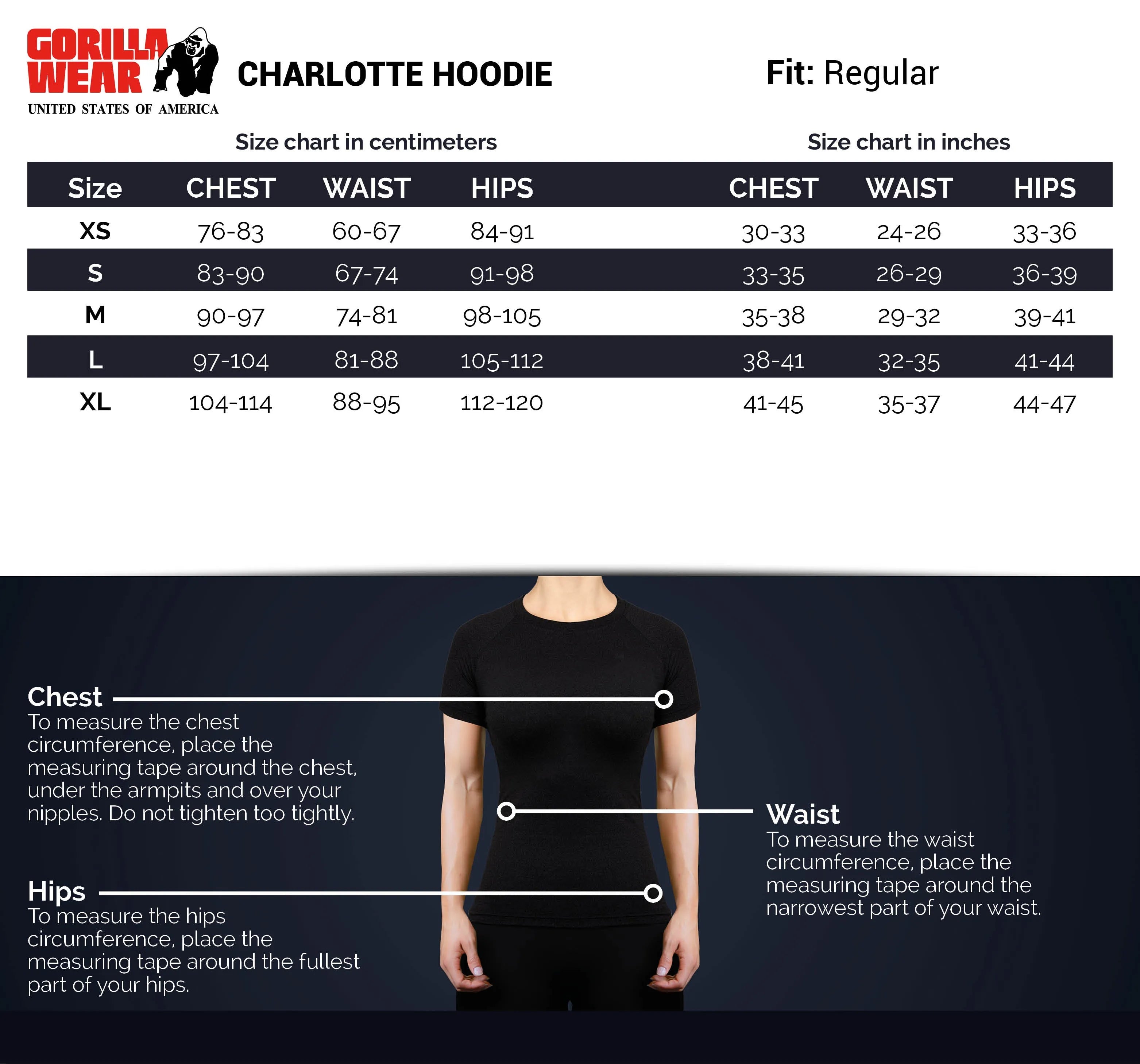Gorilla Wear Charlotte Hoodie, lila