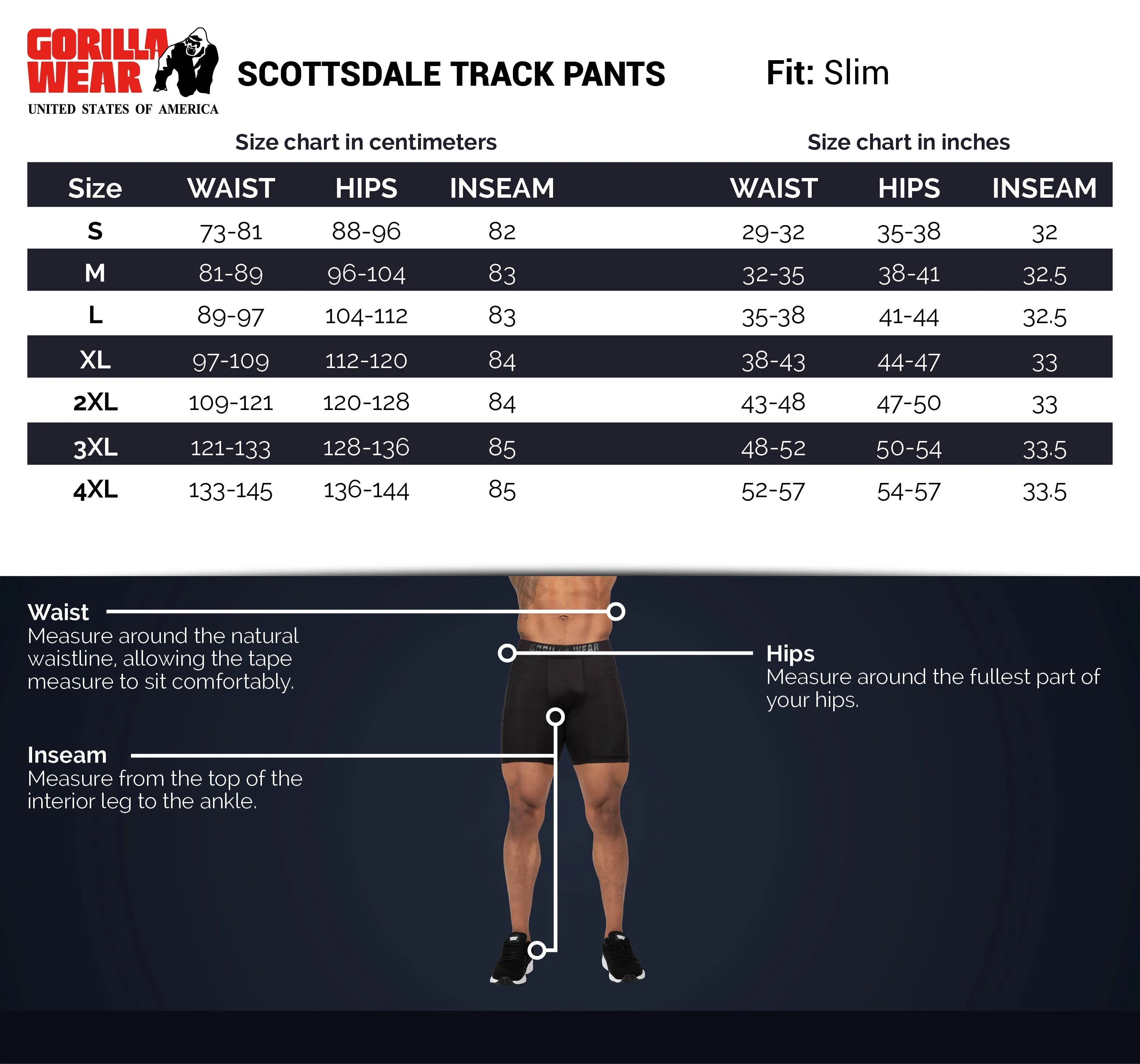 Gorilla Wear Scottsdale Track Pants/Träningsbyxor, grey