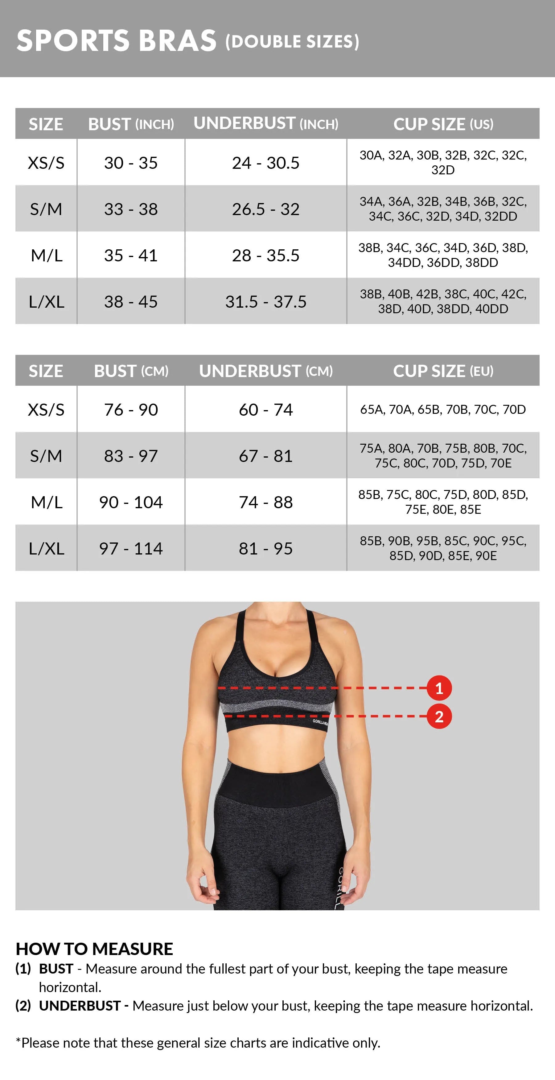 Gorilla Wear Olivia Seamless Sports-BH/Sports-BH, blå