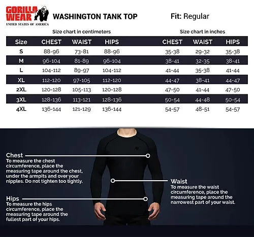 Gorilla Wear - Washington Tank Top/Linne, grey