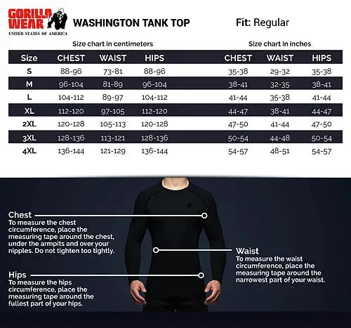 Gorilla Wear - Washington Tank Top/Linne, blue