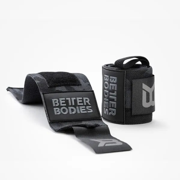 Better Bodies Camo håndledsstøtter, Mørk Camo