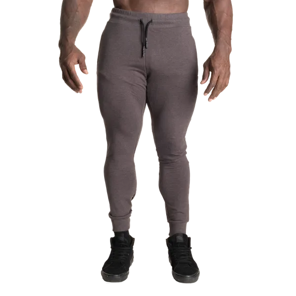 Better Bodies Tapered Joggers/Træningsbukser V2, Mørkegrå Melange