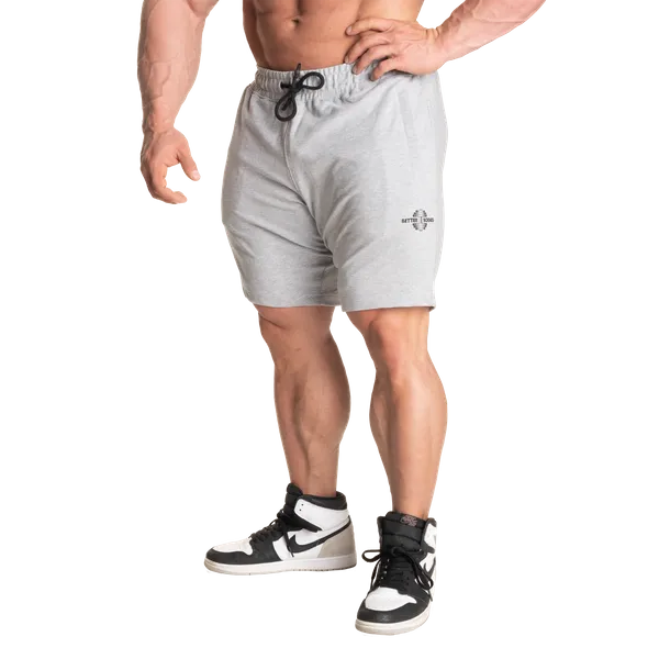 Better Bodies Tapered sweatshorts/træningsshorts, Lysegrå Melange