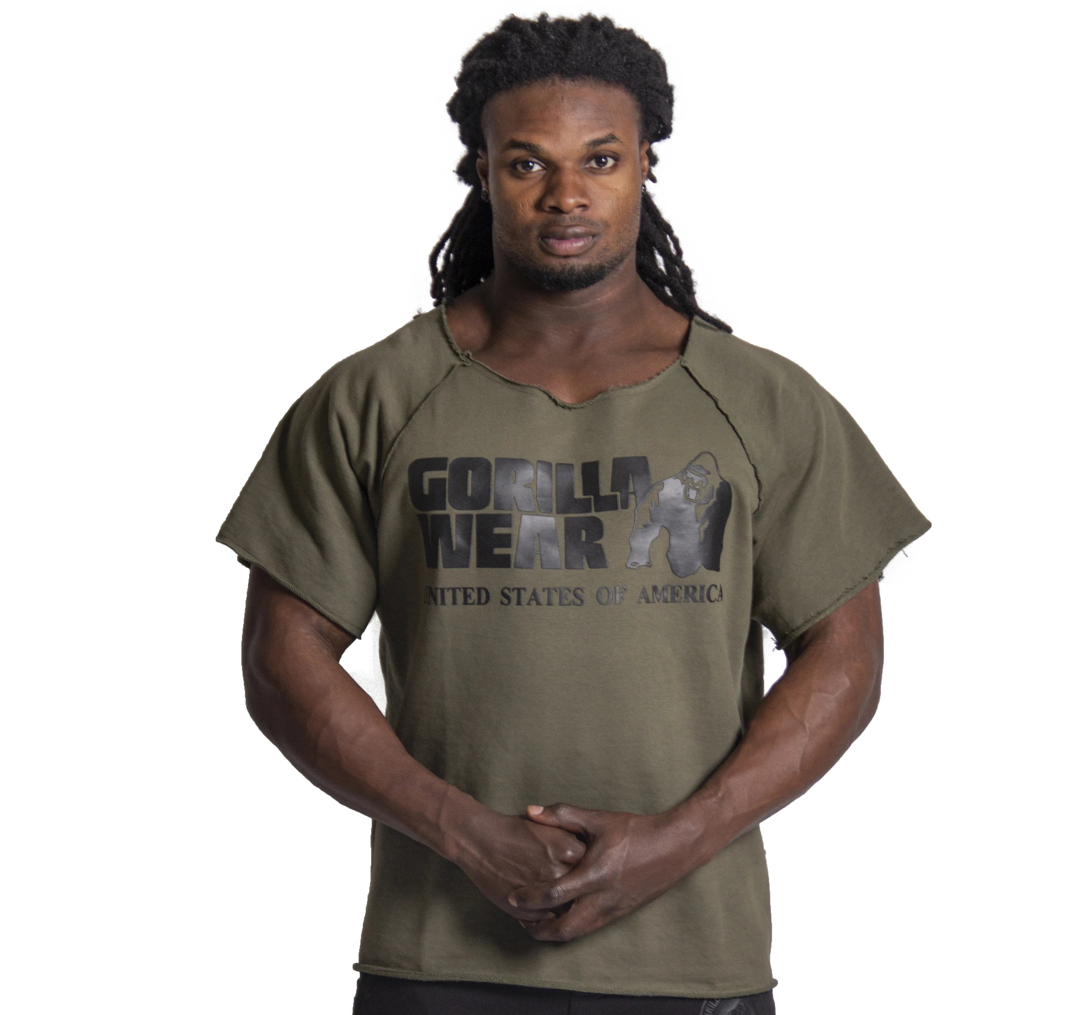 Gorilla Wear Classic Workout Top T-shirt, armygrøn