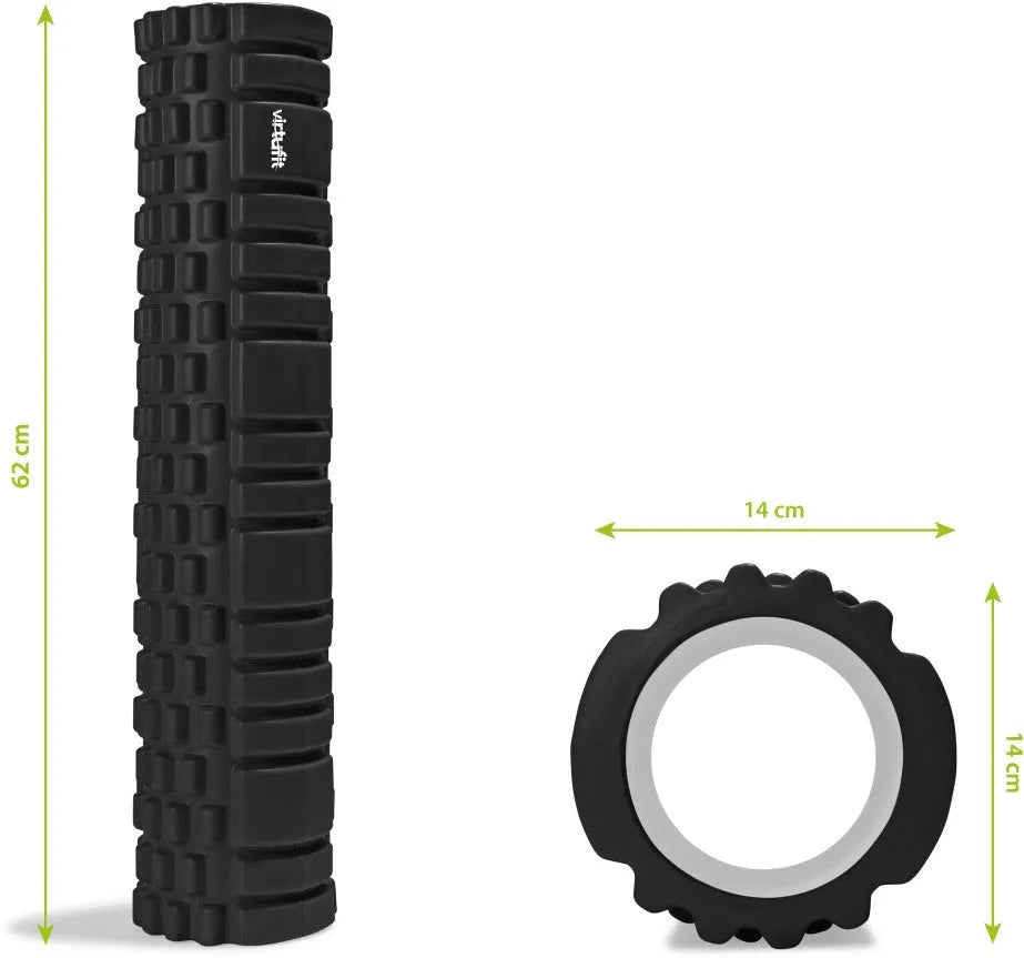 Virtufit skumrulle 62 cm, sort