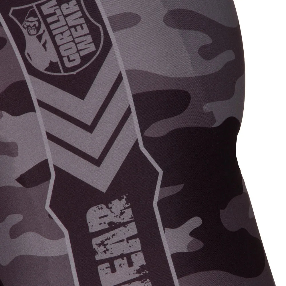 Gorilla Wear Franklin herretights, sort/grå camo