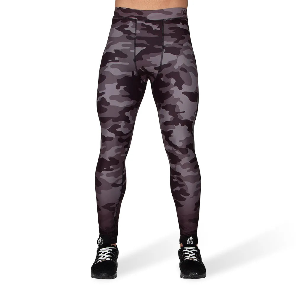 Gorilla Wear Franklin herretights, sort/grå camo