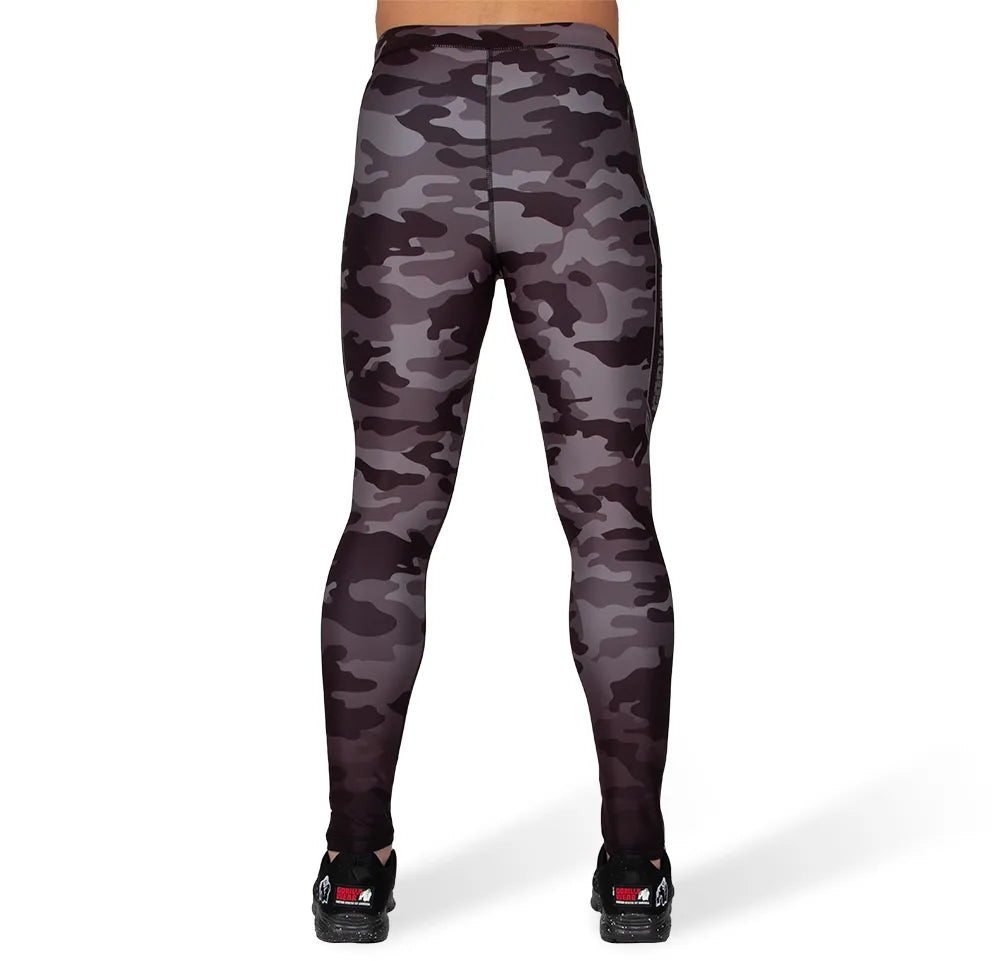Gorilla Wear Franklin herretights, sort/grå camo