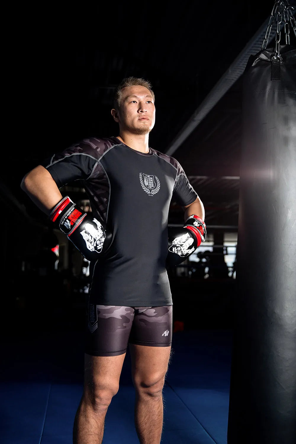 Gorilla Wear Franklin Shorts, sort/grå camo