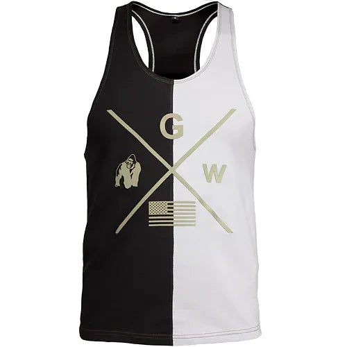 Gorilla Wear - Sterling Stringer Tanktop/Lin, sort/grå
