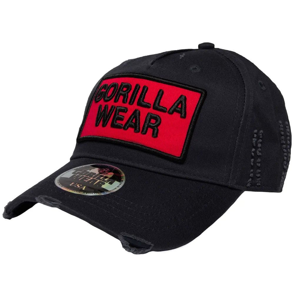 Gorilla Wear Harrison kasket, sort/rød