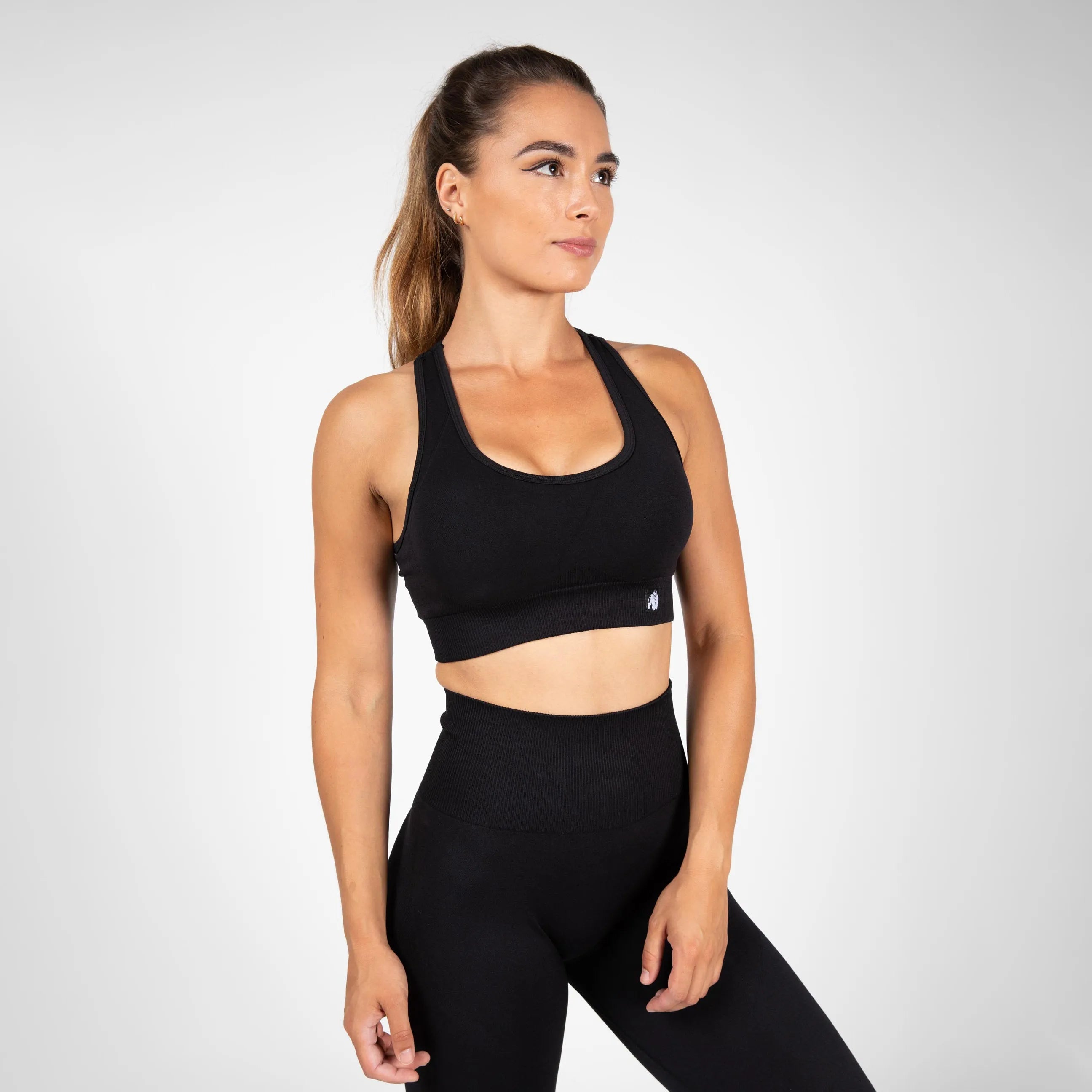 Gorilla Wear Yava Seamless Sports-BH/Sports-BH, sort