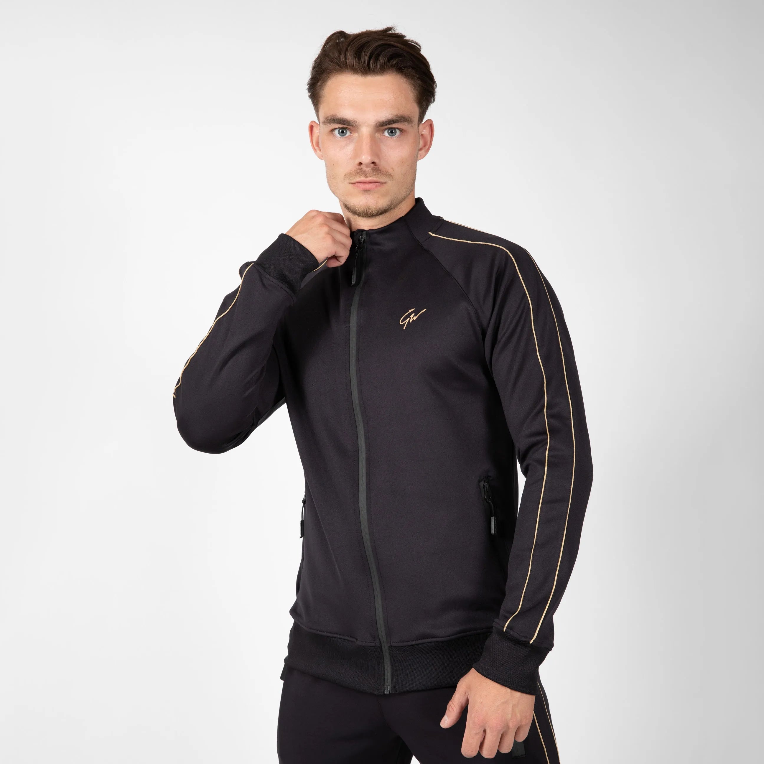 Gorilla Wear Wenden Track Jacket/Träningströja, black/gold