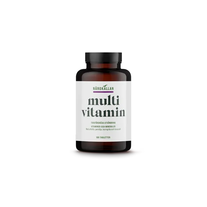 Närokällan Multivitamin Tidsforsinket 180 Tabletter