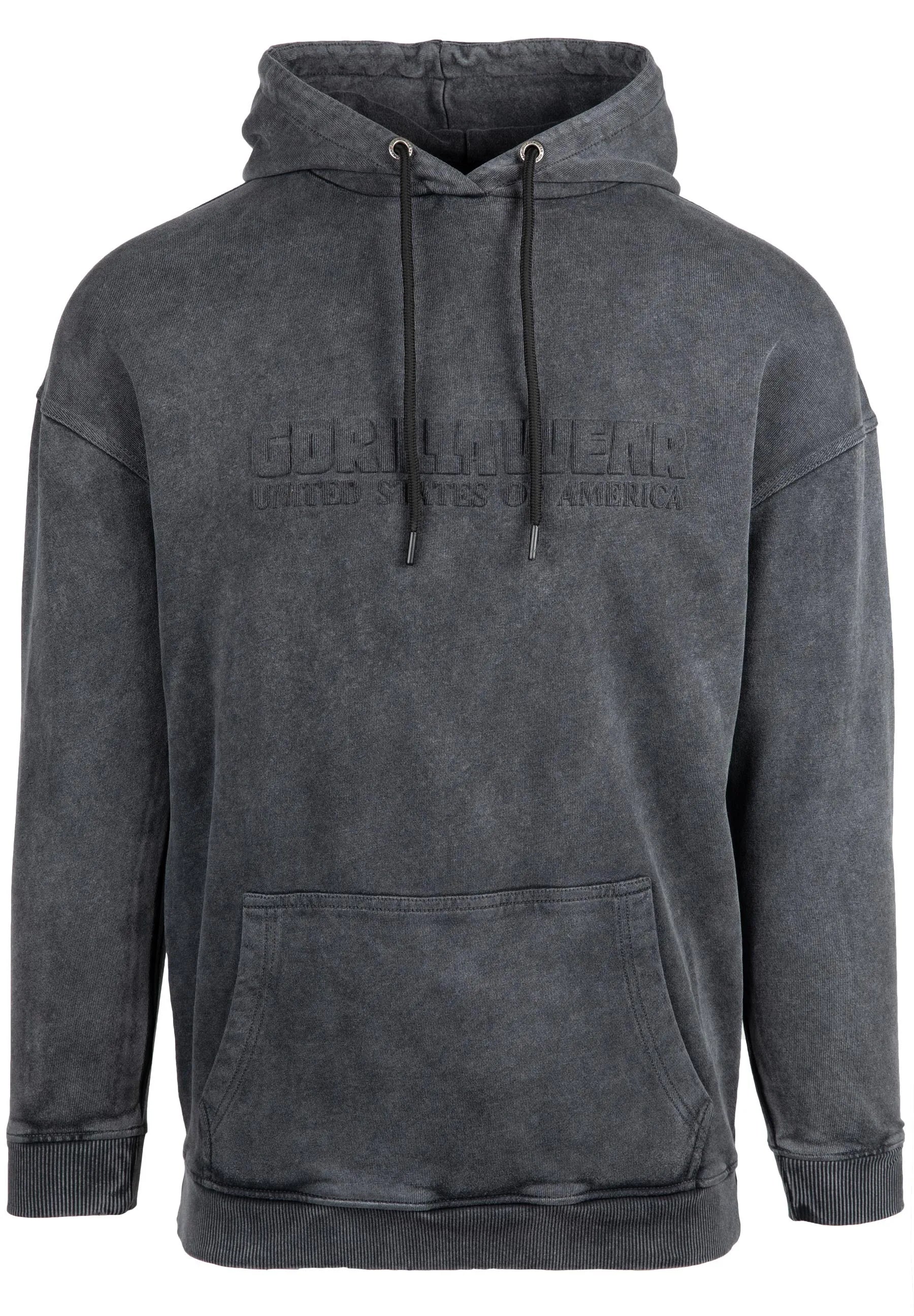 Gorilla Wear Crowley Oversized Women's Hoodie, washed grey