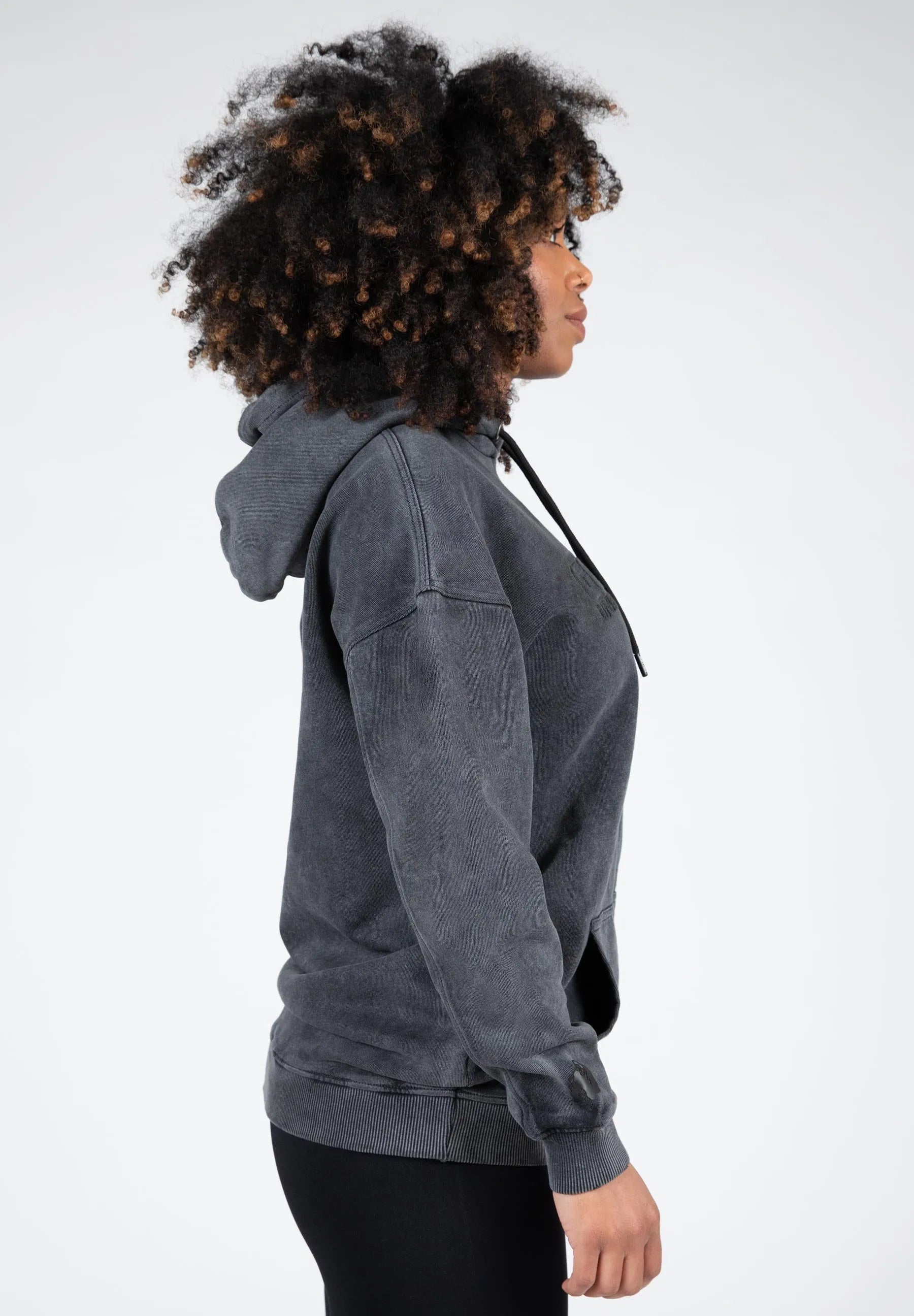 Gorilla Wear Crowley Oversized Women's Hoodie, washed grey
