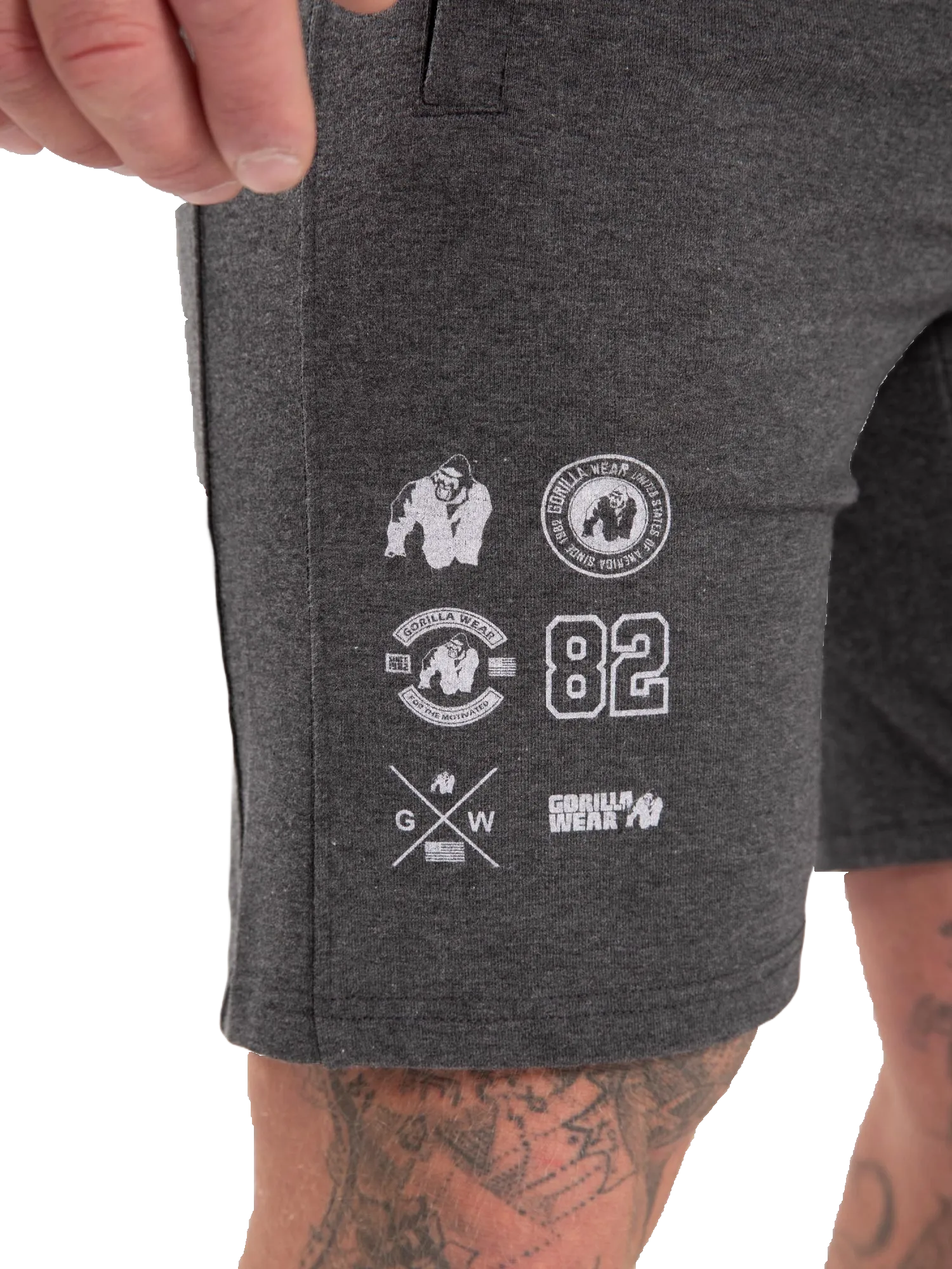 Gorilla Wear Lopez Shorts/Træningshorts, mørkegrå melange