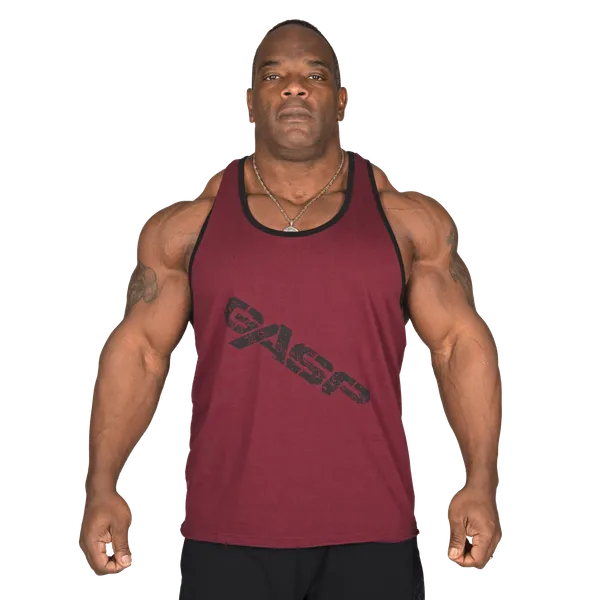 Gasp Vintage T-back Linne, Maroon