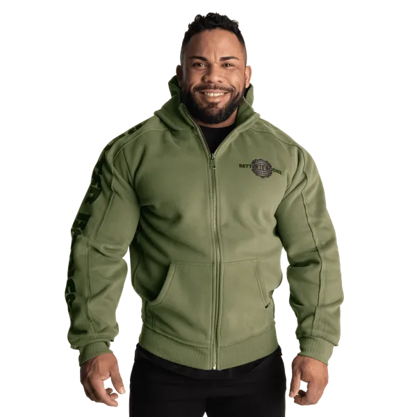 Better Bodies Pro BB Zip Hoodie, Washed Green