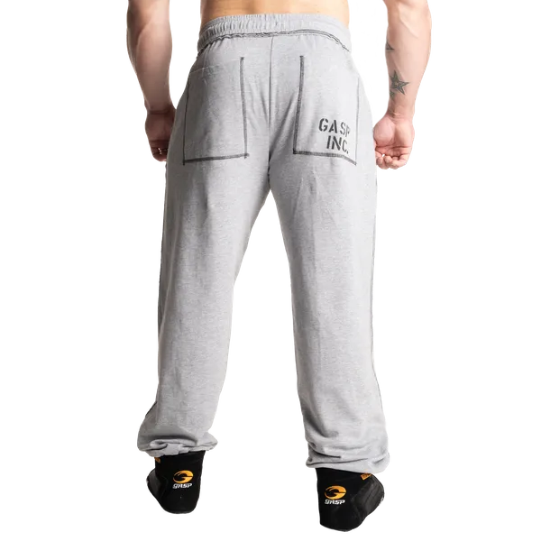 Gasp Division sweatpant/Träningsbyxor, Light Grey Melange