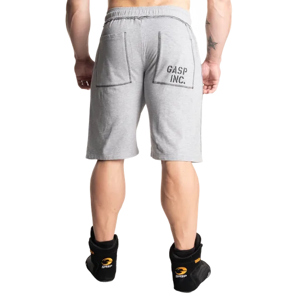 Gasp Division joggingshorts/træningsshorts, Lysegrå Melange