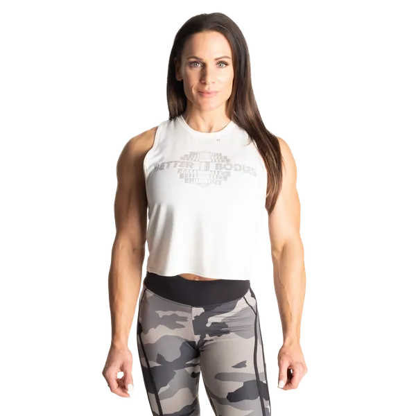 Better Bodies Empire løs racerback tanktop, hvid