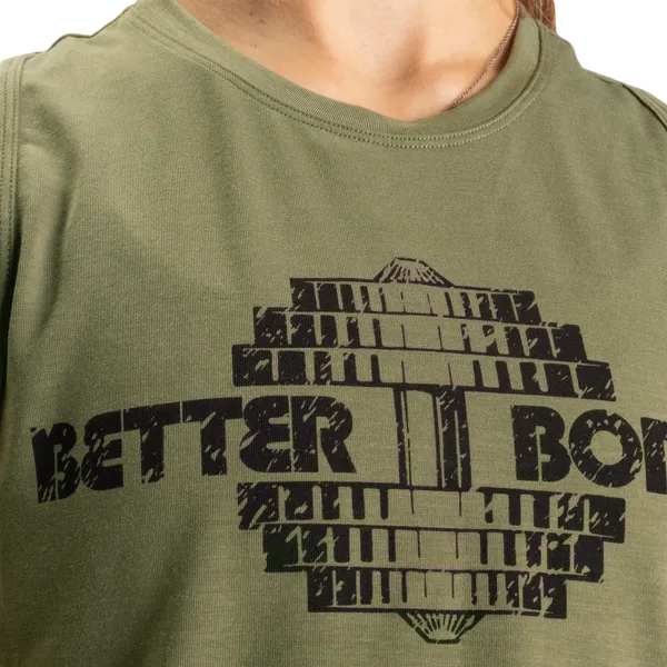 Better Bodies Empire løs Racerback Tanktop, Vasket Grøn