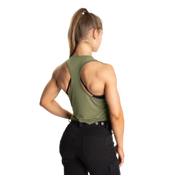 Better Bodies Empire løs Racerback Tanktop, Vasket Grøn