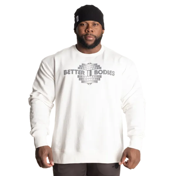 Better Bodies Union Sweatshirt/Træningstrøje, Off White