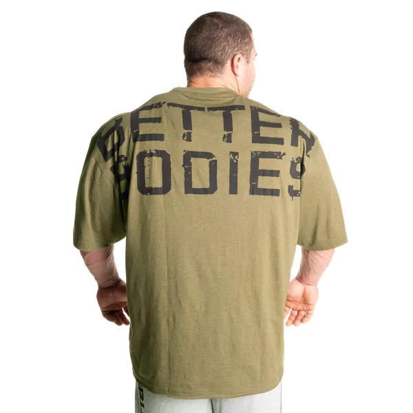 Better Bodies Union Iron T-shirt, Armygrøn Melange