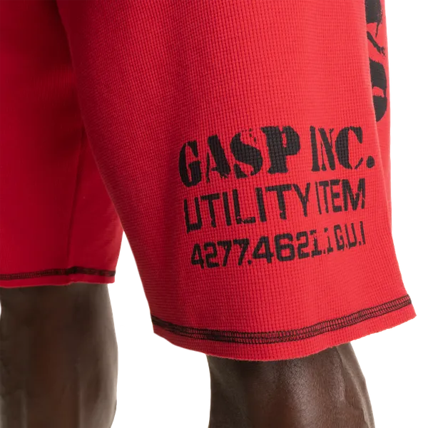 Gasp Termoshorts/træningsshorts, Chili Rød