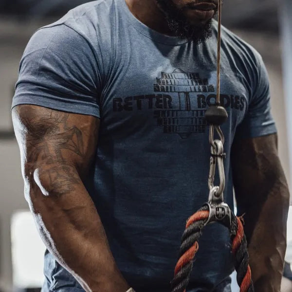 Better Bodies Recruit T-shirt, Himmelblå Melange